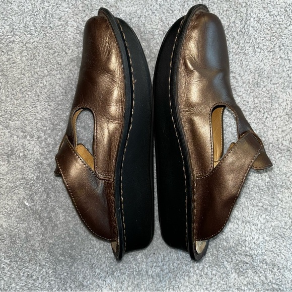 Alegria Brown Mules Comfort Slip-On Shoes - Picture 2 of 5